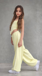 מכנסי היפ הופ לילדות חולצה וגופיה