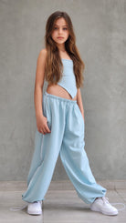 מכנסי היפ הופ לילדות חולצה וגופיה