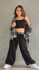 חליפה אינטרלוק מכנס חולצה גוזייה