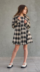 שמלת משבצות עם ג'קט לילדות ונערות